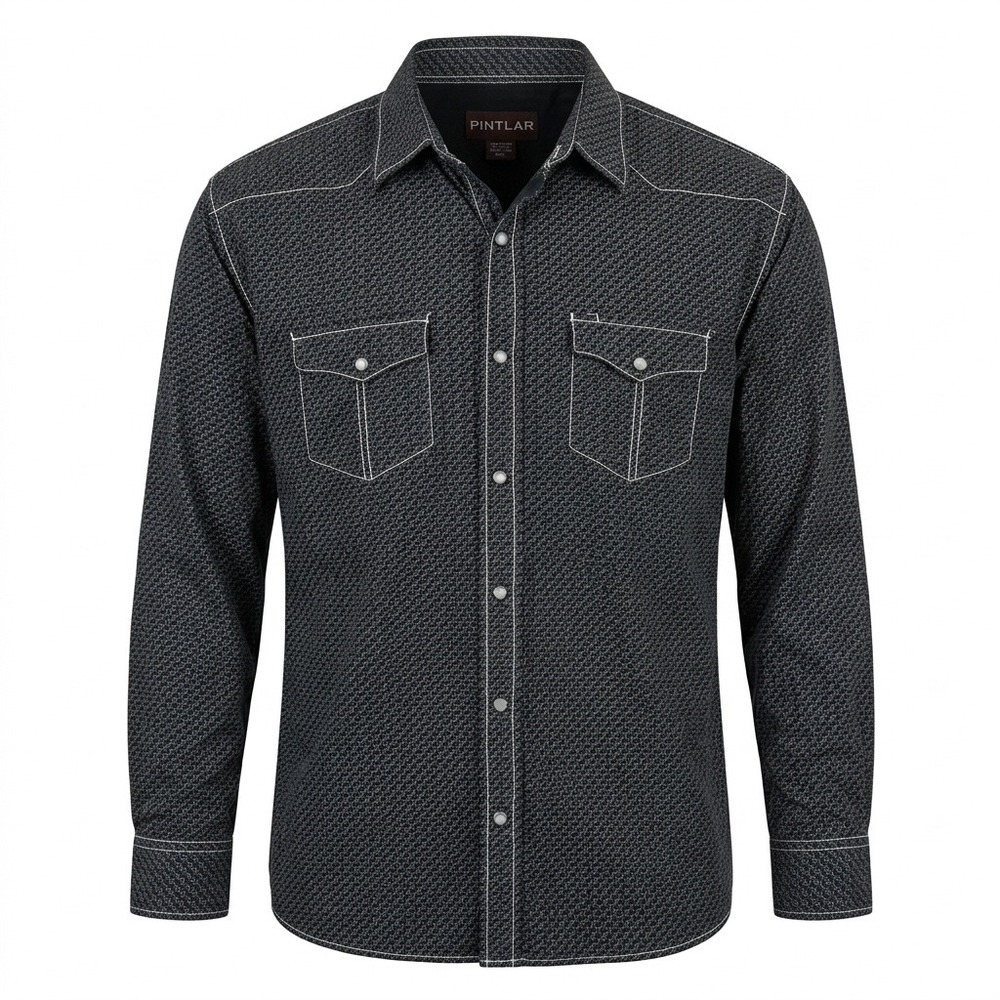 Pintlar Western Snap Shirt XXL Cotton Cowboy Westerncore Rodeo Streetwear Rugged